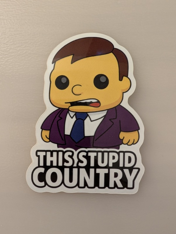 Quimby Popped Sticker Front View
